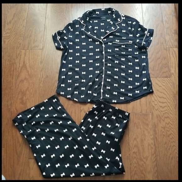 NEW! Kate Spade Pink Bow pajamas NWT - Picture 3 of 7